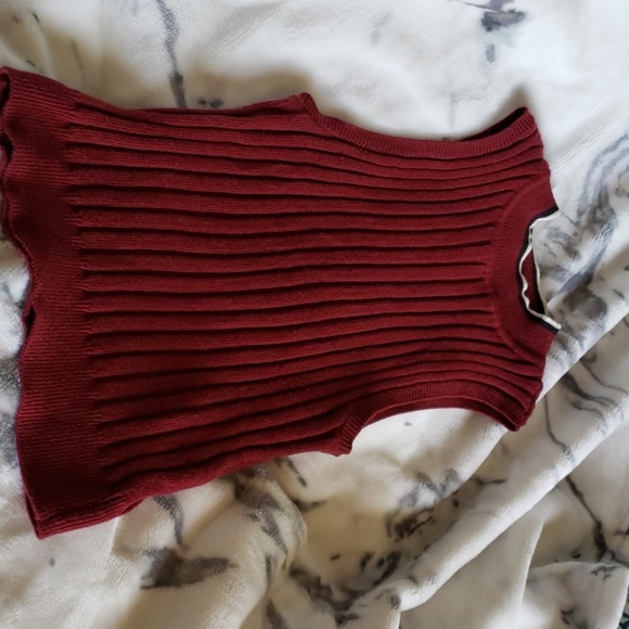 Crop top high neck sweater - Picture 2 of 3